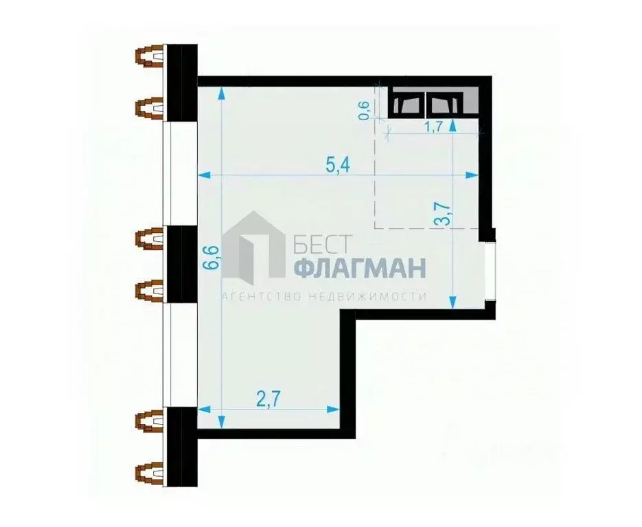 Помещение свободного назначения в Москва Выборгская ул., 18 (28 м) - Фото 2