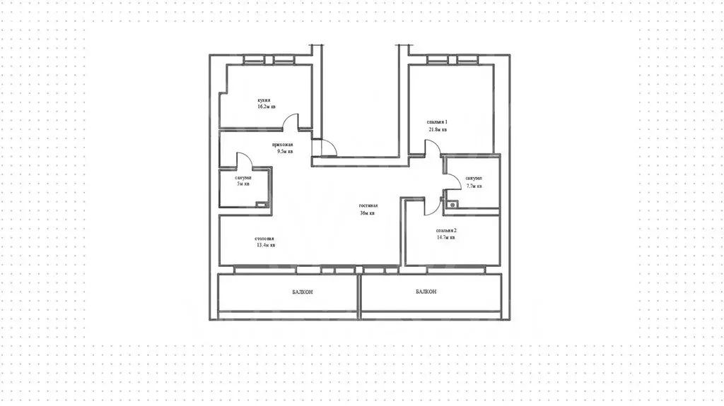3-комнатная квартира: Москва, Ленинский проспект, 13 (130 м) - Фото 1