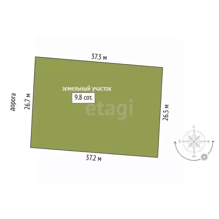 Участок в Тюменская область, Тюмень Большое Царево-1 СНТ,  (9.8 сот.) - Фото 2