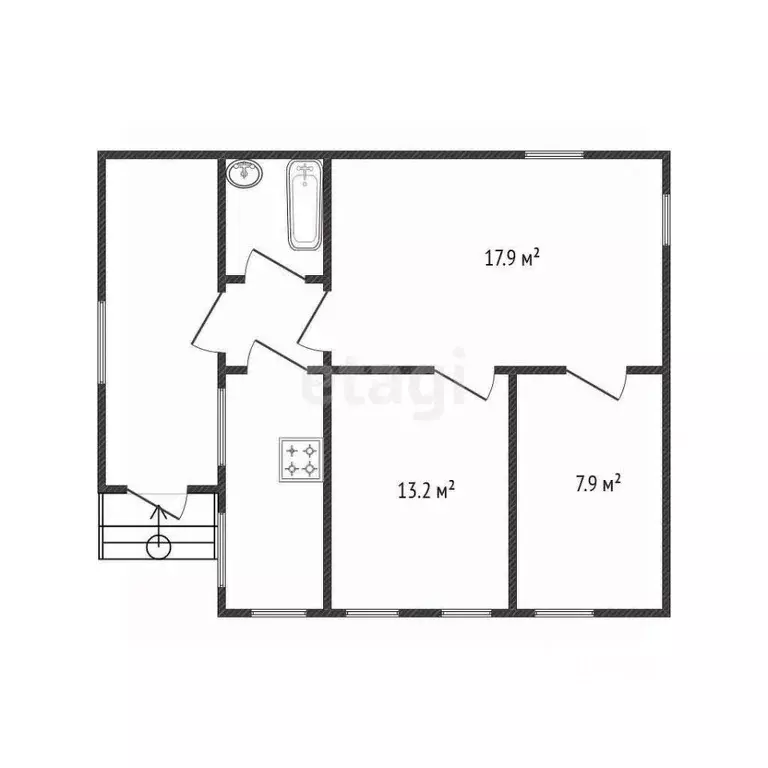 Дом в Белгородская область, Валуйский муниципальный округ, Жердевка ... - Фото 1