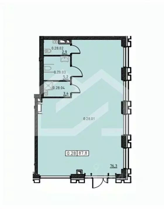 Помещение свободного назначения в Москва Открытое ш., вл9 (88 м) - Фото 1