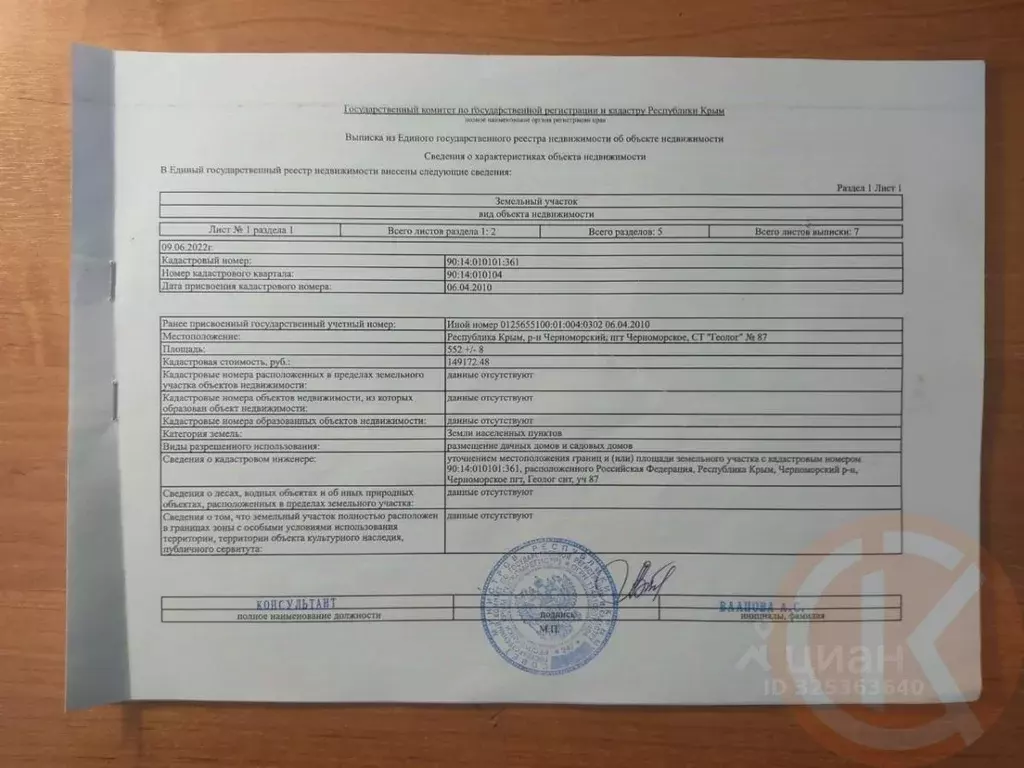 Участок в Крым, Черноморское пгт, Геолог СНТ ул. Московская, 82-83 ... - Фото 2