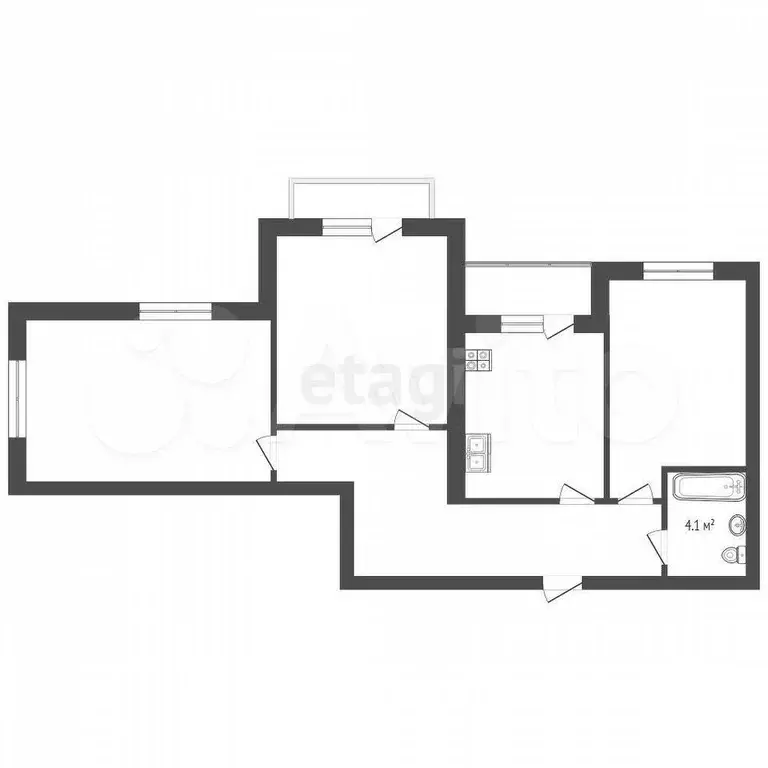 3-к. квартира, 80,5 м, 7/8 эт. - Фото 0