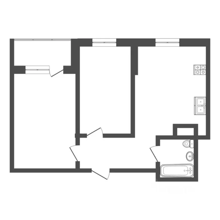 2-к кв. Тюменская область, Тюмень ул. Тальниковая, 1 (52.6 м) - Фото 2