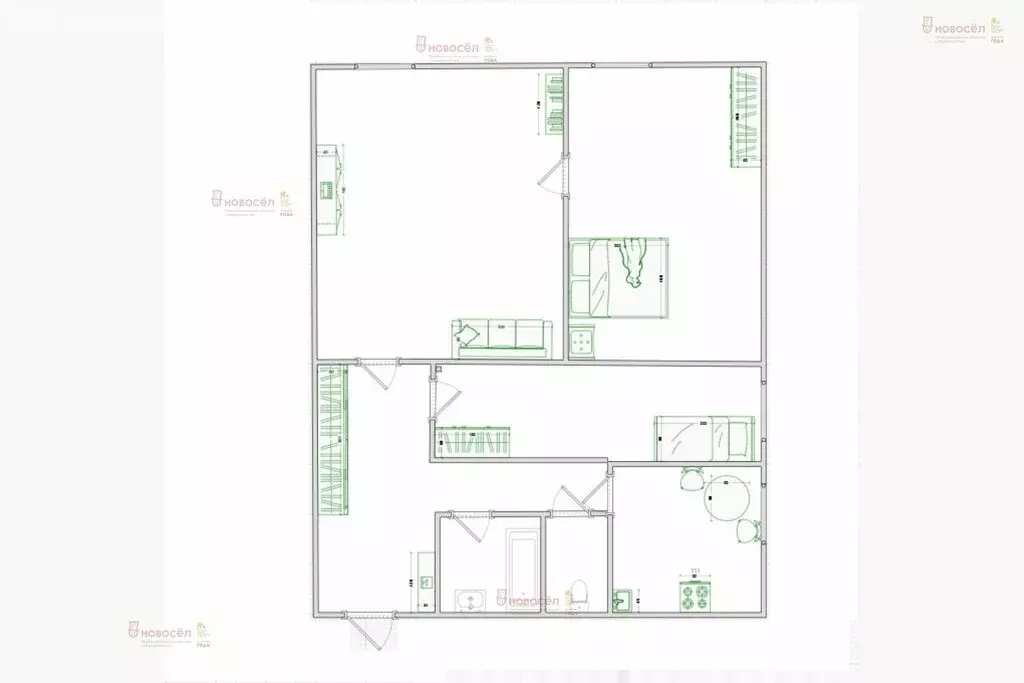 3-комнатная квартира: Екатеринбург, Московская улица, 29 (69 м) - Фото 0