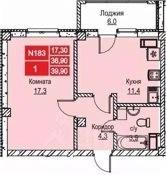 1-к кв. Нижегородская область, Нижний Новгород ул. Июльских Дней (40.4 ... - Фото 0