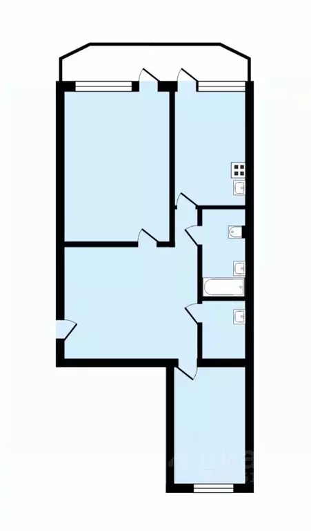 2-к кв. Московская область, Люберцы 115-й кв-л, ул. Авиаторов, 11 ... - Фото 2