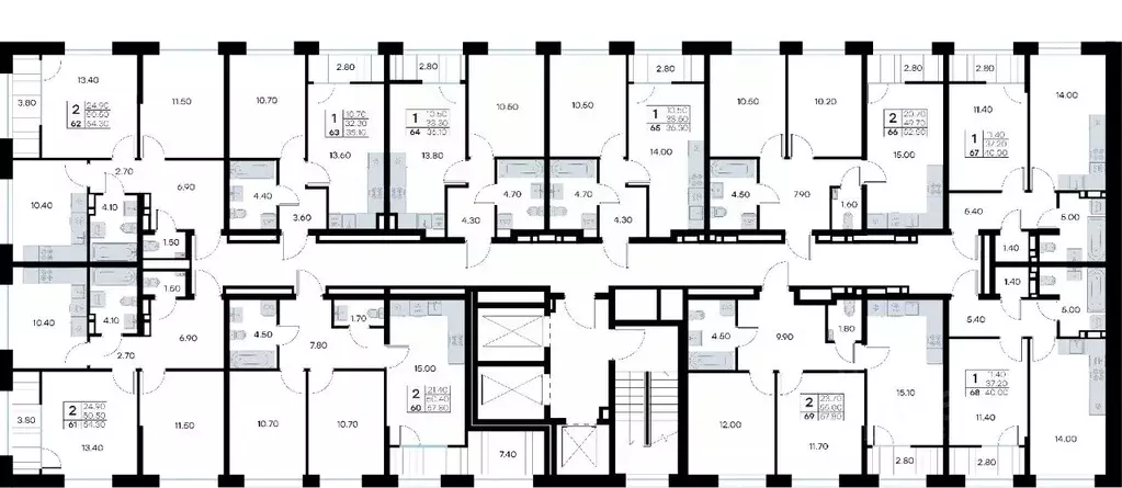 2-к кв. Приморский край, Владивосток ул. Нейбута, 135 (57.8 м) - Фото 2