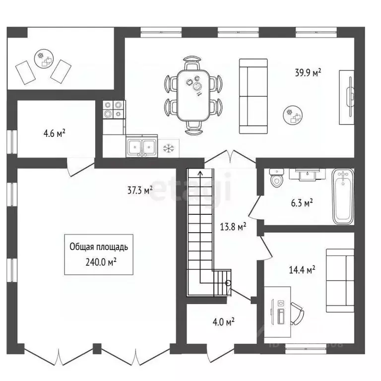 Дом в Новосибирская область, Новосибирский район, Барышевский ... - Фото 1