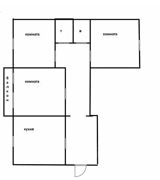 3-к кв. Приморский край, Уссурийск Новоникольское ш., 28 (68.9 м) - Фото 2