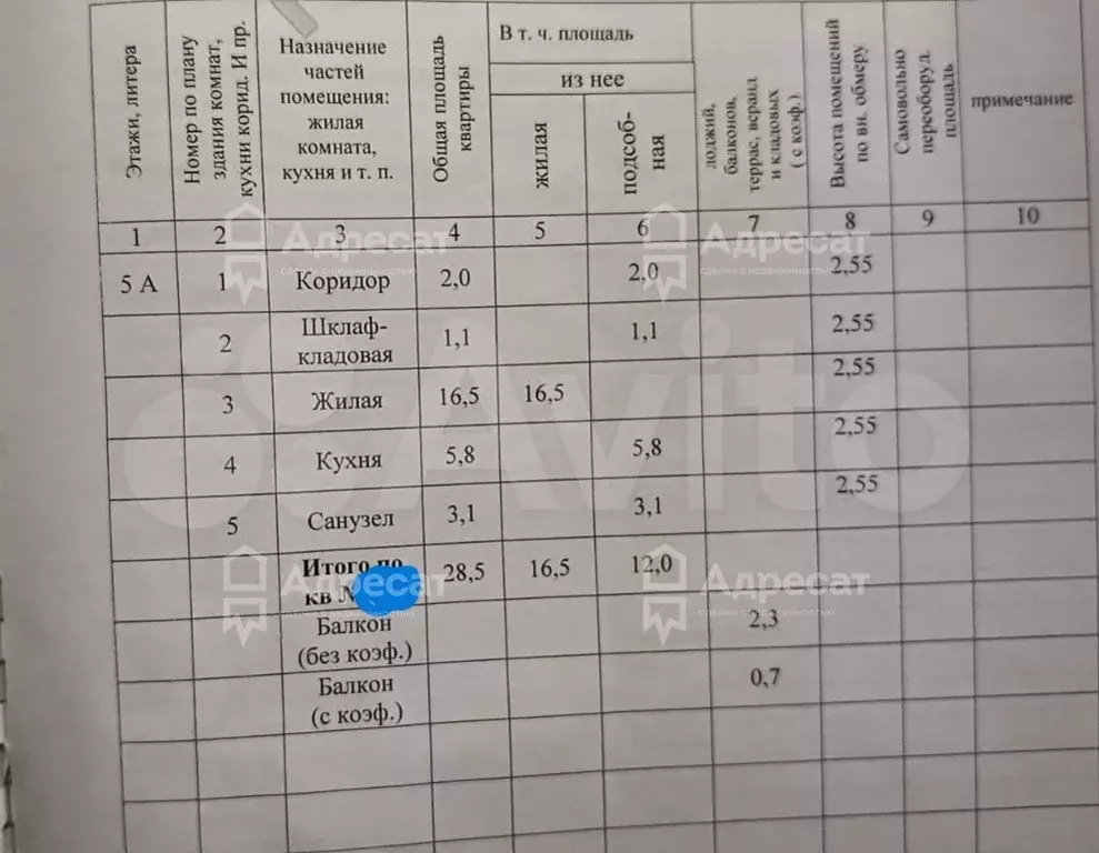 1-к. квартира, 32,2 м, 5/5 эт. - Фото 0