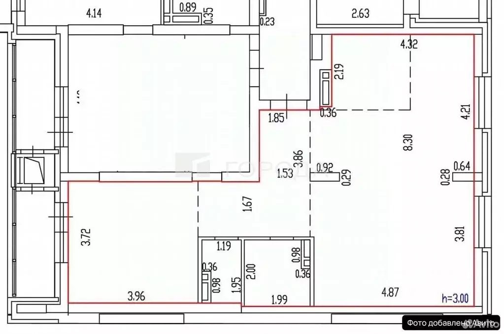 Студия Алтайский край, Барнаул просп. Строителей, 18к1 (70.4 м) - Фото 2