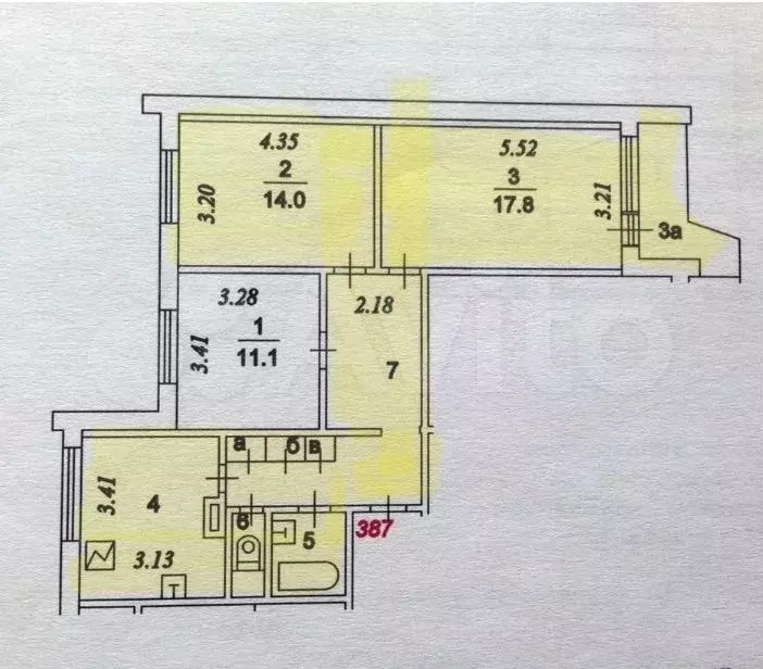 2-к. квартира, 65 м, 12/17 эт. - Фото 0