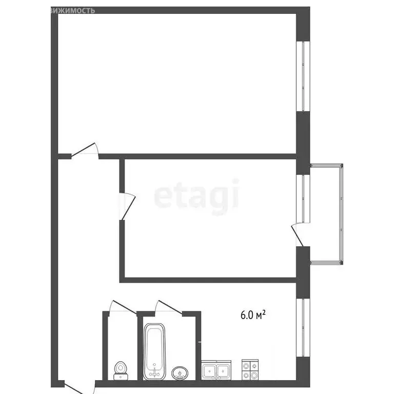 2-комнатная квартира: Нальчик, район Горная, Солнечная улица, 12к1 ... - Фото 1
