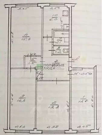 4-к кв. Карелия, Петрозаводск ул. Кутузова, 2 (75.6 м) - Фото 1