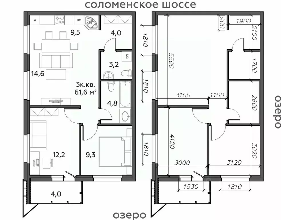 3-к кв. Карелия, Петрозаводск Район Северная промзона, Вороний Наволок ... - Фото 0
