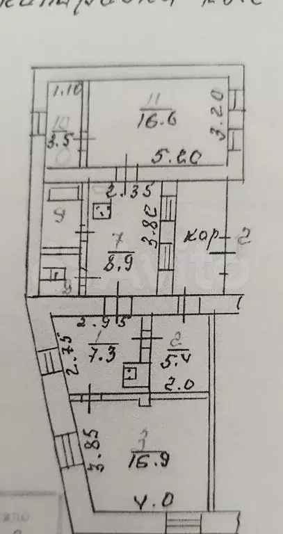 2-к. квартира, 70 м, 1/2 эт. - Фото 0