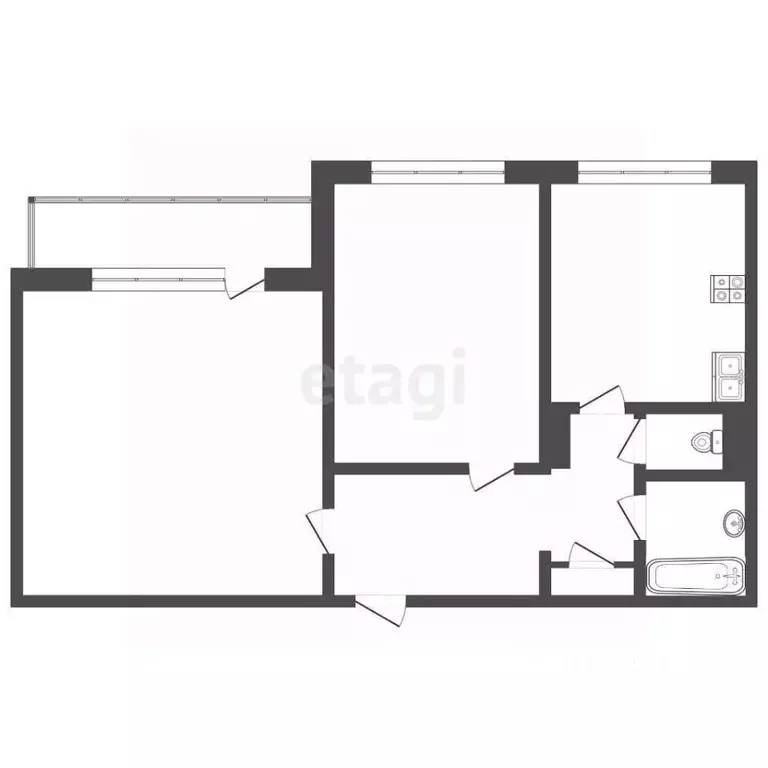 2-к кв. Костромская область, Кострома Черноречье мкр, 32 (31.6 м) - Фото 1