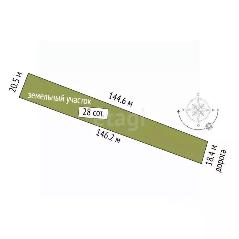 Участок в Тамбовская область, Тамбовский муниципальный округ, с. ... - Фото 1