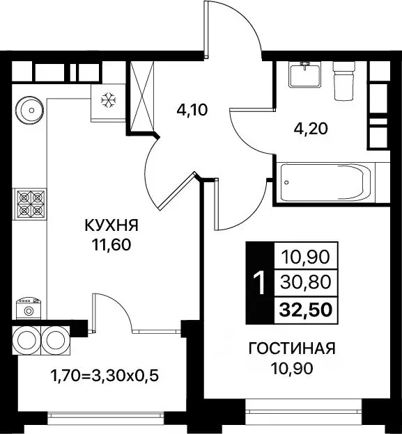 1-к кв. Ростовская область, Ростов-на-Дону Сияние Квартал на Шолохова ... - Фото 0