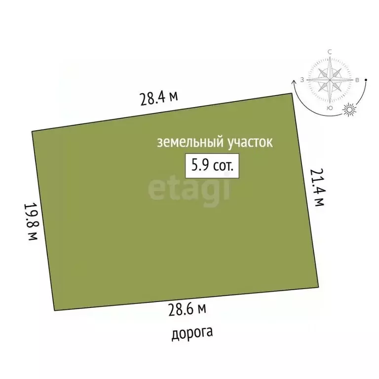Участок в Забайкальский край, Чита № 29 Лесная Поляна ДНТ,  (5.91 ... - Фото 2