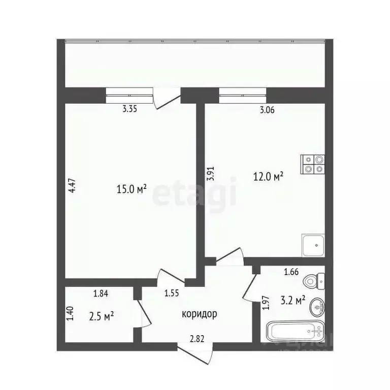 1-к кв. Тюменская область, Тюмень бул. Бориса Щербины, 13 (37.4 м) - Фото 2