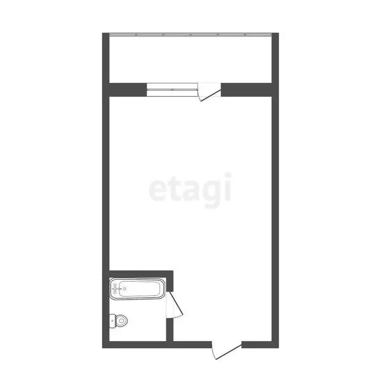 Квартира-студия: Тюмень, улица 30 лет Победы, 75 (16.8 м) - Фото 1