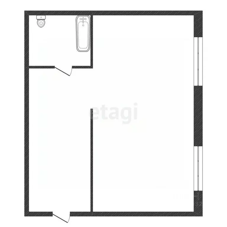 1-к кв. Красноярский край, Красноярск Ветлужанка мкр, ул. Петра ... - Фото 2