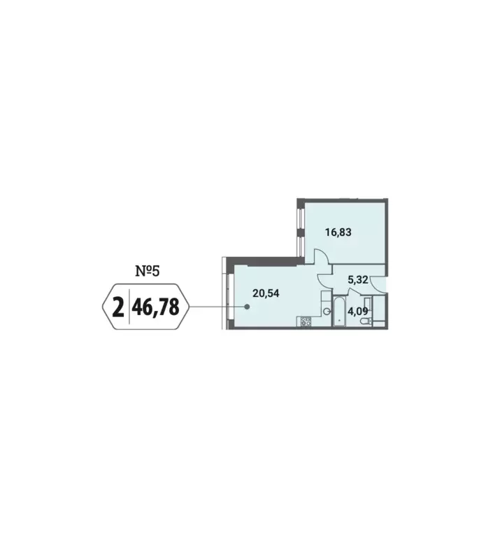 Продаётся 1-к квартира, 47 м - Фото 1