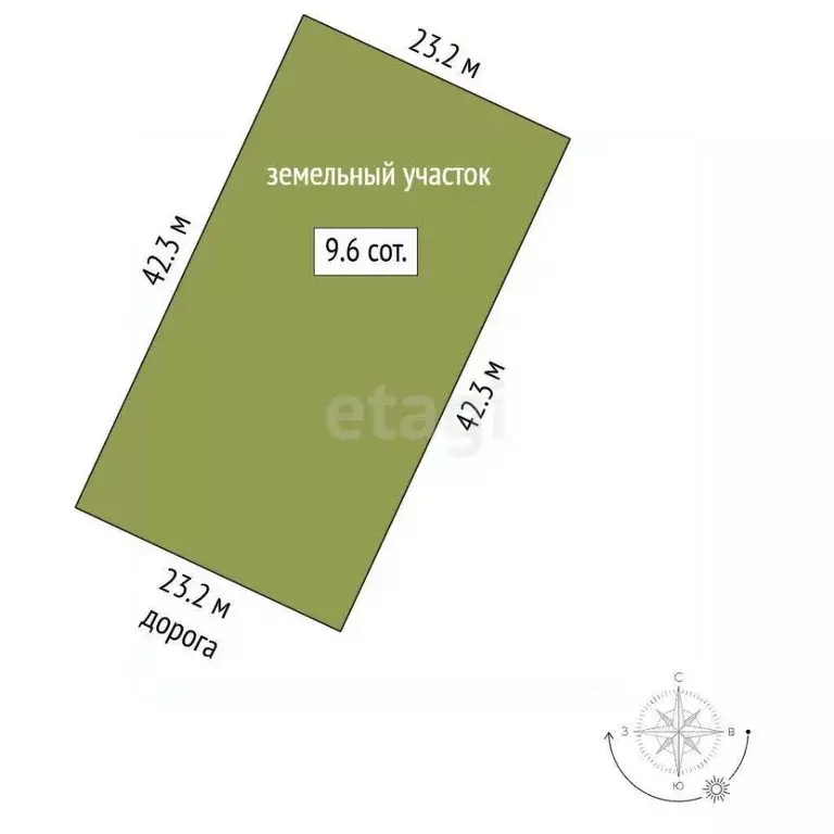 Участок в Мордовия, Лямбирский район, Берсеневское с/пос, Альтерра кп  ... - Фото 1