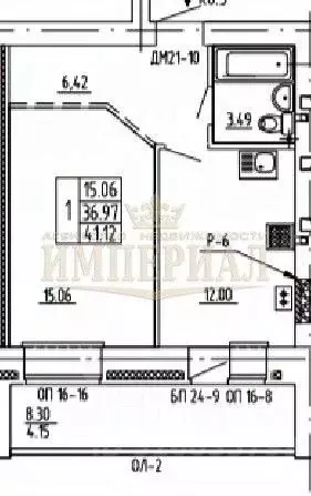 1-к кв. Марий Эл, Йошкар-Ола Спортивный мкр,  (41.12 м) - Фото 1