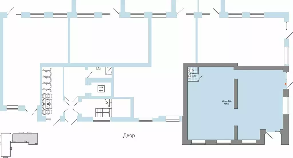 Помещение свободного назначения (107 м) - Фото 1