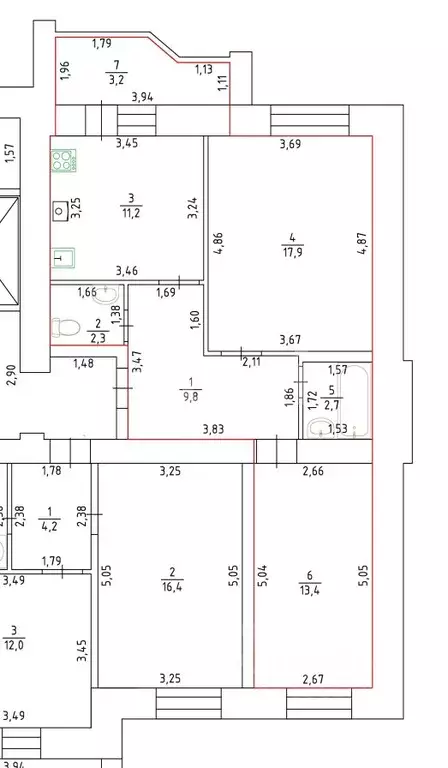 2-к кв. Костромская область, Кострома Галичская ул., 51 (57.3 м) - Фото 1