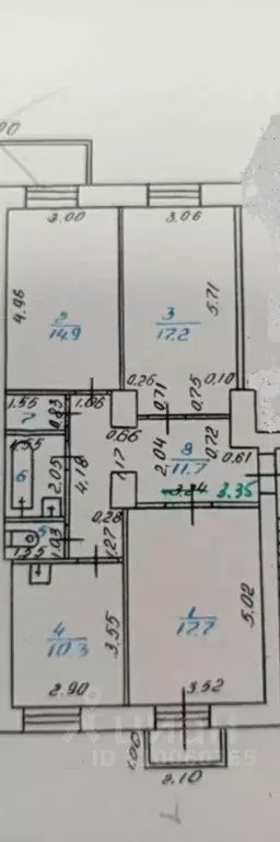 3-к кв. Кемеровская область, Новокузнецк ул. Кутузова, 1 (78.0 м) - Фото 0