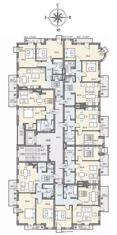 2-комнатная квартира: Калининград, проспект Калинина, 111 (82.4 м) - Фото 2