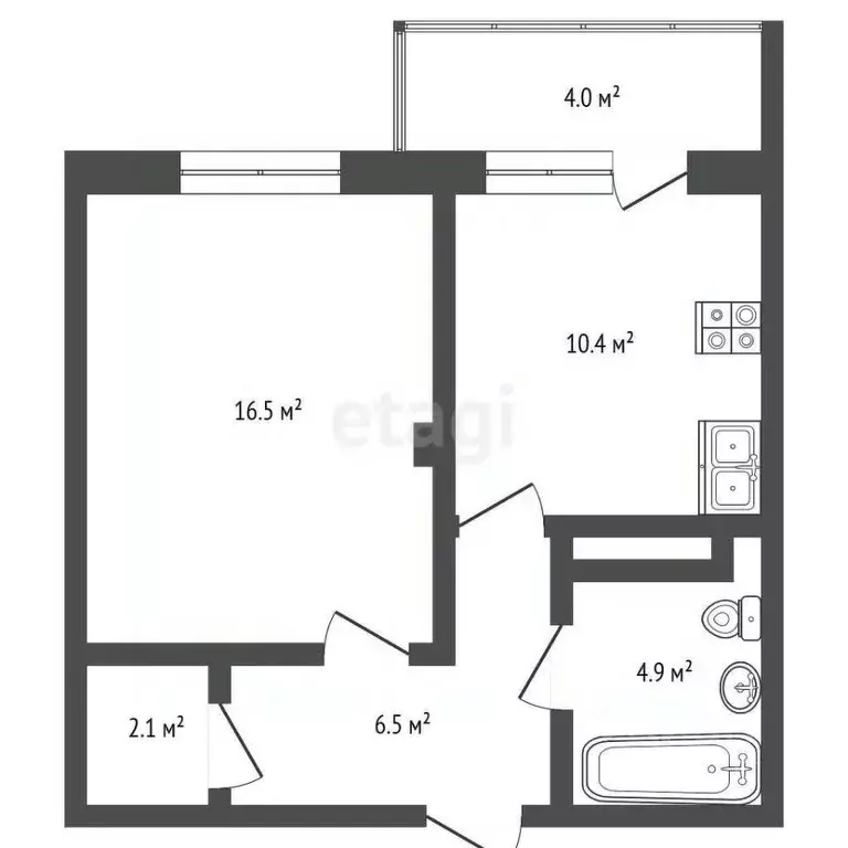 1-к кв. Забайкальский край, Чита ул. Тимирязева, 23 (43.0 м) - Фото 1