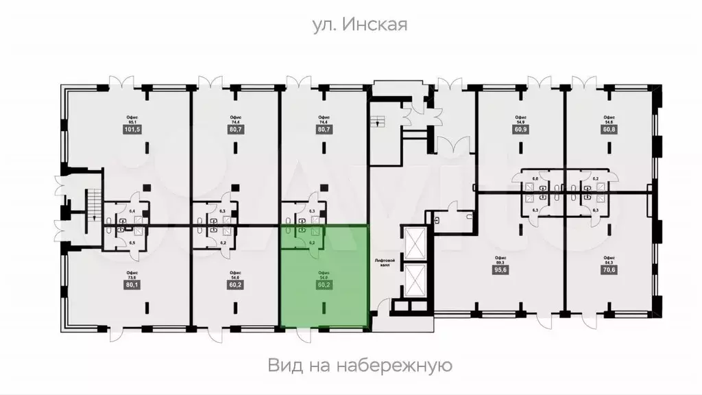 Торговое на 1 этаже 60 м2 в  Инские холмы - Фото 0