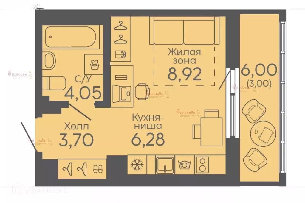Продаётся квартира-студия, 22 м - Фото 1