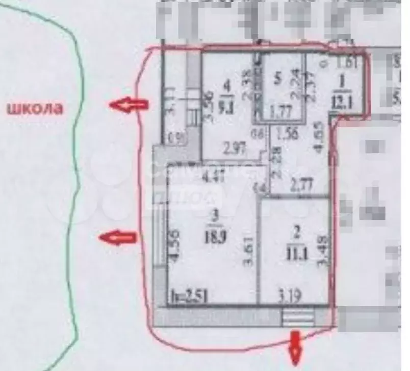 2-к. квартира, 55 м, 7/21 эт. - Фото 0