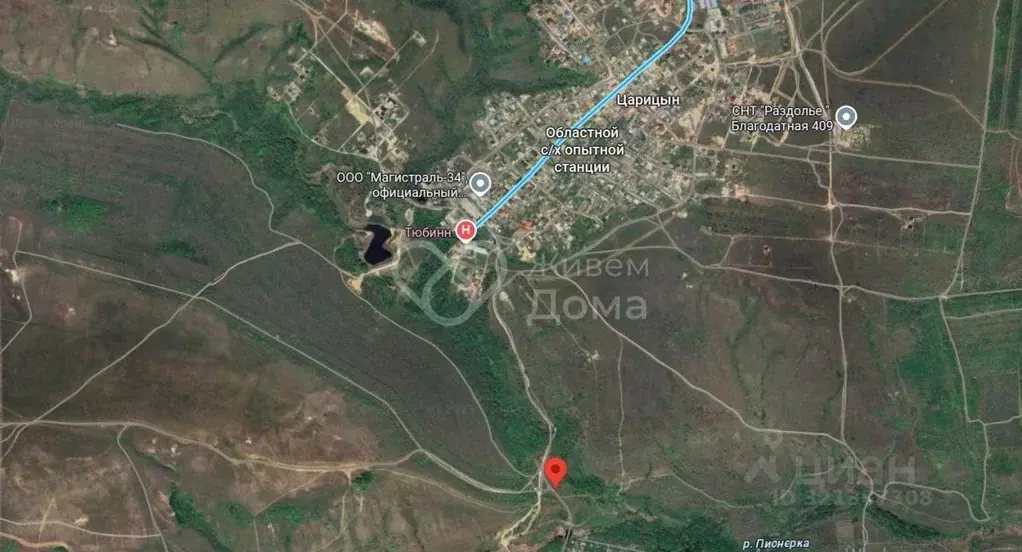 Участок в Волгоградская область, Городищенский район, Царицынское ... - Фото 1