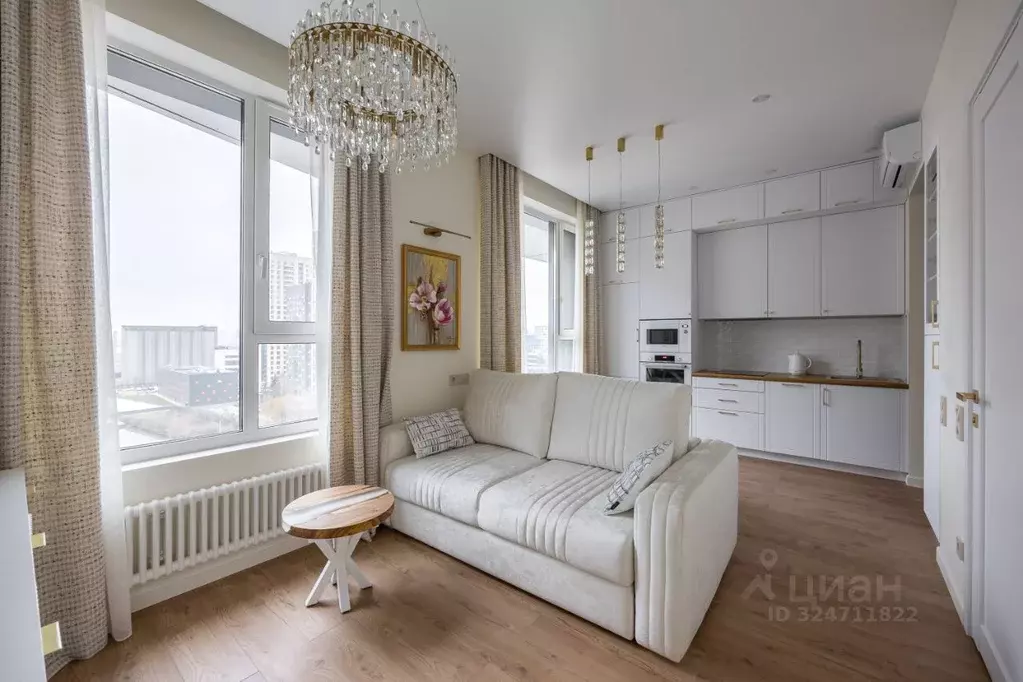 Студия Москва ул. Крузенштерна, 7 (24.5 м) - Фото 1