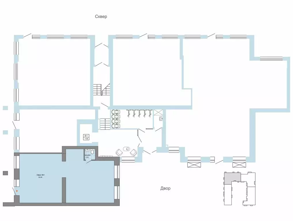 Помещение свободного назначения (85 м) - Фото 1