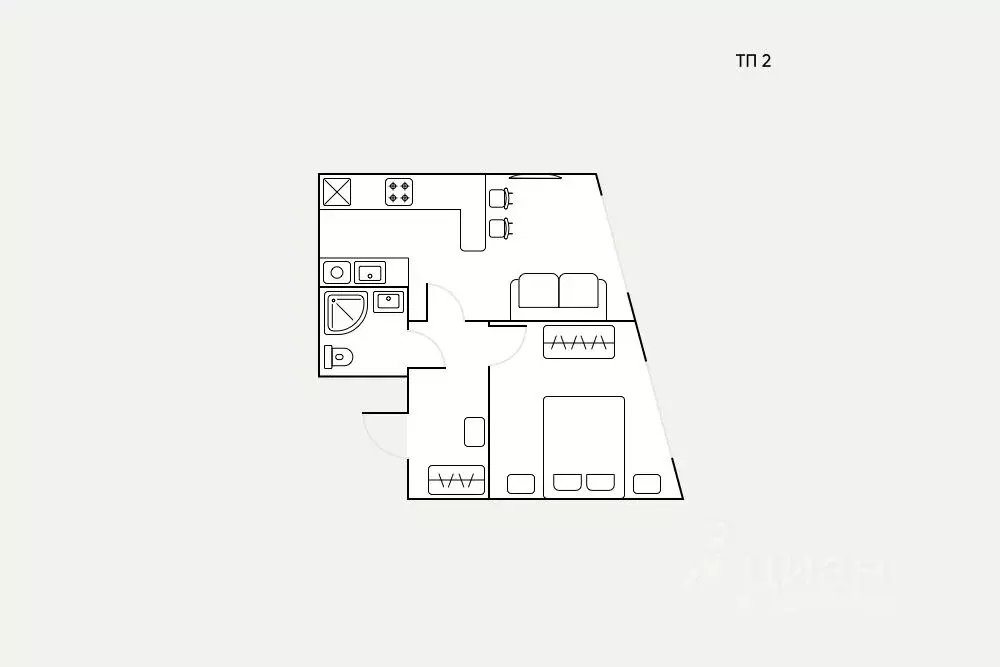 2-к кв. Москва Автозаводская ул., 23Бк2 (36.0 м) - Фото 2