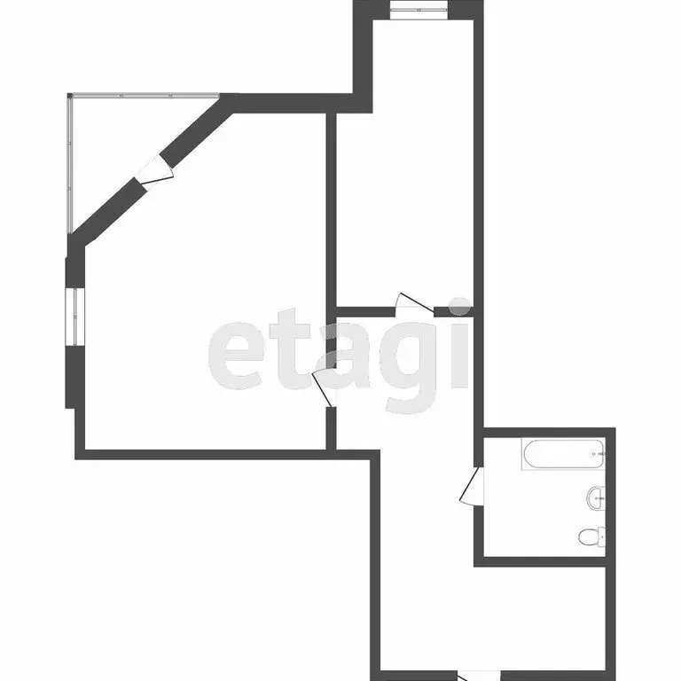 1-комнатная квартира: Тюмень, улица Василия Гольцова, 3 (42 м) - Фото 1