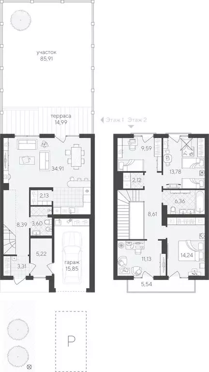4-комнатная квартира: Тюмень, улица Фармана Салманова, 3к1 (144.78 м) - Фото 1