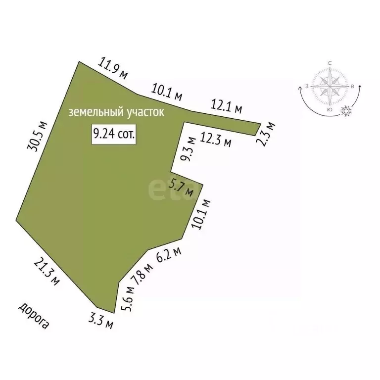 Участок в Севастополь ул. Ручьевая, 25 (9.24 сот.) - Фото 1