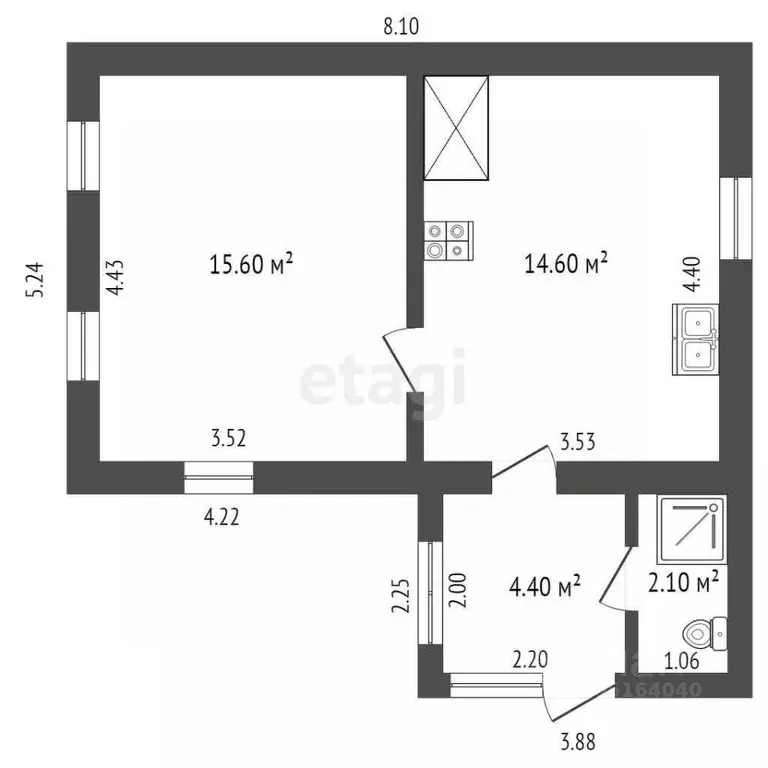 Дом в Крым, Кировский район, с. Яркое Поле ул. Брянская (30 м) - Фото 2