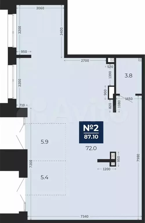 Продается торговое помещение площадью 87.1 кв.м - Фото 0