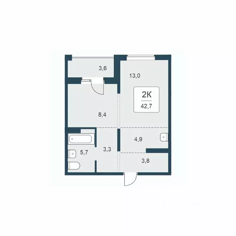 2-к кв. Новосибирская область, Новосибирск Цветной бульвар жилой ... - Фото 1