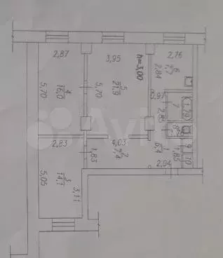 3-к. квартира, 78 м, 2/5 эт. - Фото 0